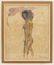 Robert Colescott (1925-2009 Oregon) Standing Nude Mixed - 2