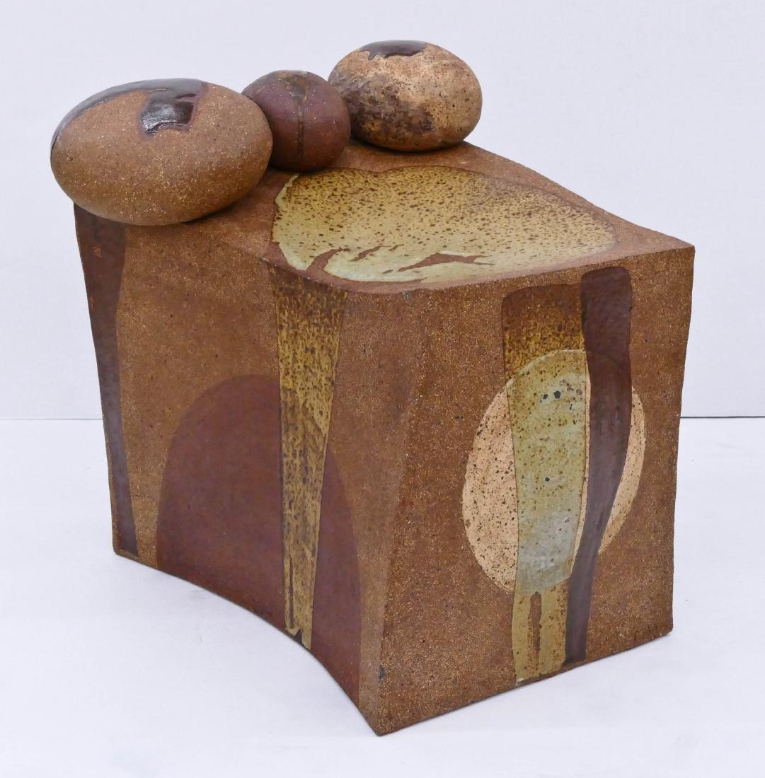 Betty Feves (1918-1985 Oregon) Bench with Three Rocks (1 of 8)