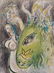 Marc Chagall ''Paradise II'' 1960 Color Lithograph