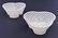 Pair Early Belleek Woven Porcelain Trefoil Baskets - 2