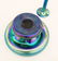 2pc Steuben Blue Aurene Art Glass Vases. Includes a - 3