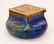 Art Nouveau Bohemian Holly Glass Inkwell 2.5''x4.5''.