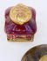2pc Art Nouveau Bohemian Art Glass Inkwells. - 2