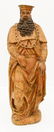 Spanish Gilt & Polychrome Wood Statue of a King
