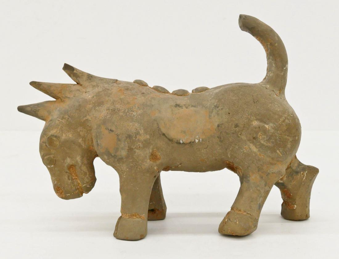 Chinese Han Dynasty Mythological Beast Ceramic Figure (1 of 2)