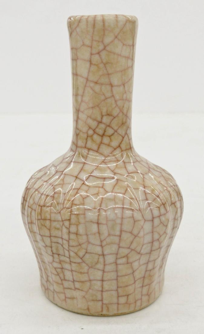 Chinese Ge Type Mallet Form Vase 5.5''x3.25''. Unusual (1 of 4)