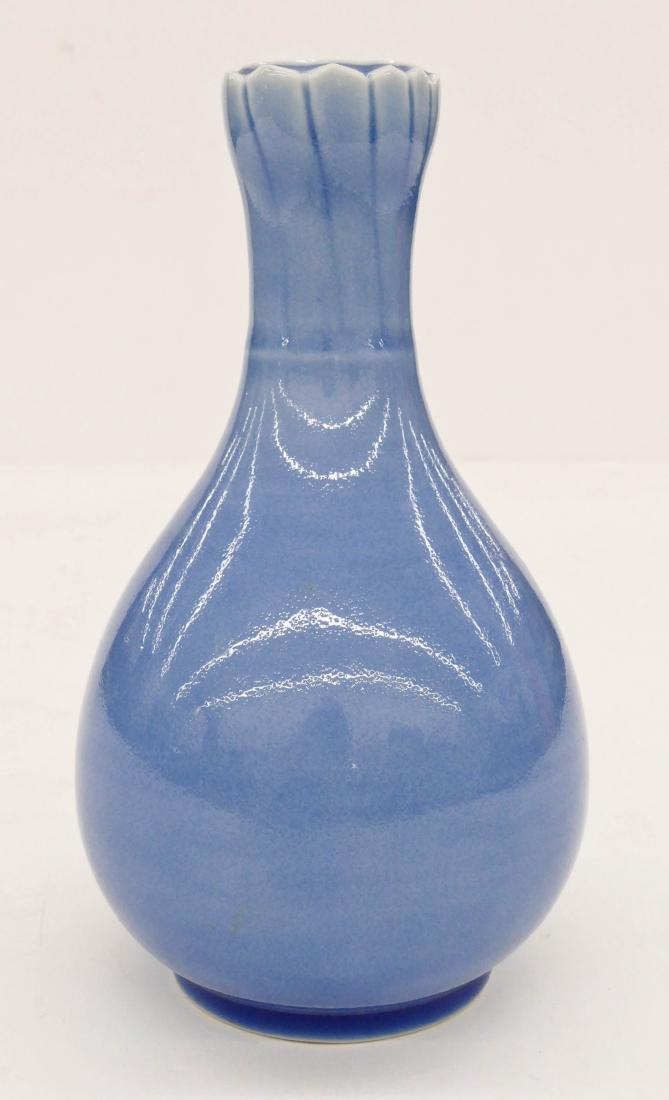 Chinese Clair de Lune Porcelain Garlic Vase 8''x4.5''. (1 of 4)