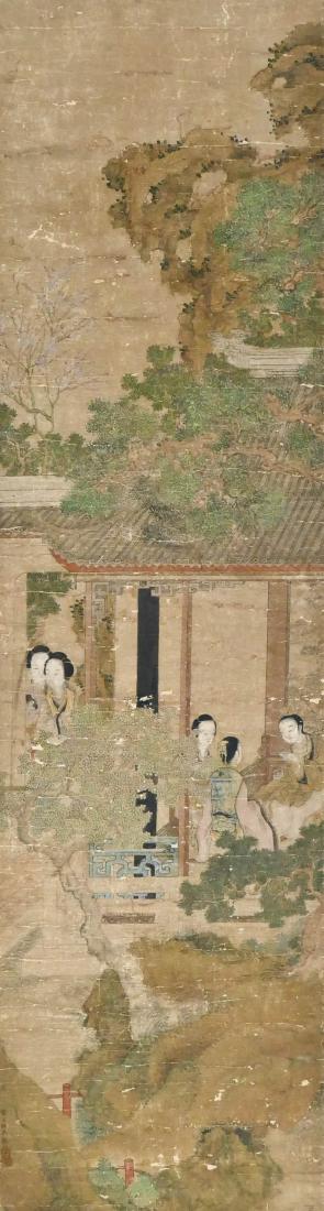 Qiu Ying (fl.1492-1552 Chinese) Courtesans in Temple Sc (1 of 4)