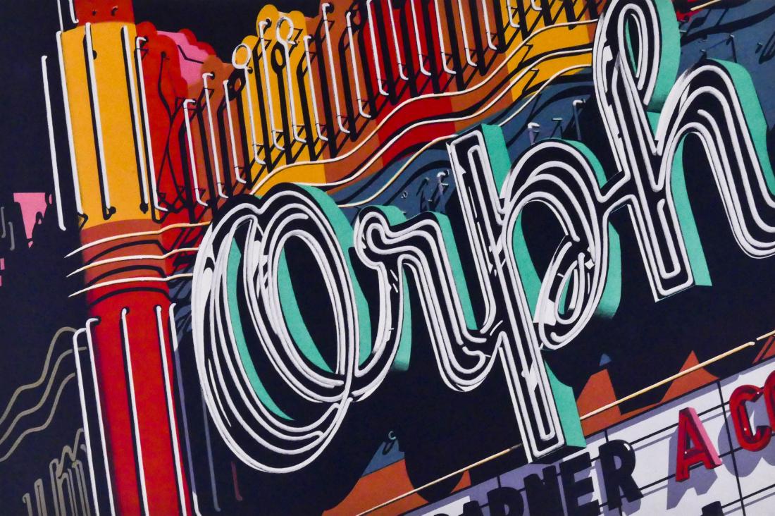 Robert Cottingham (b.1935 American) ''Orpheum'' 1970 (1 of 3)