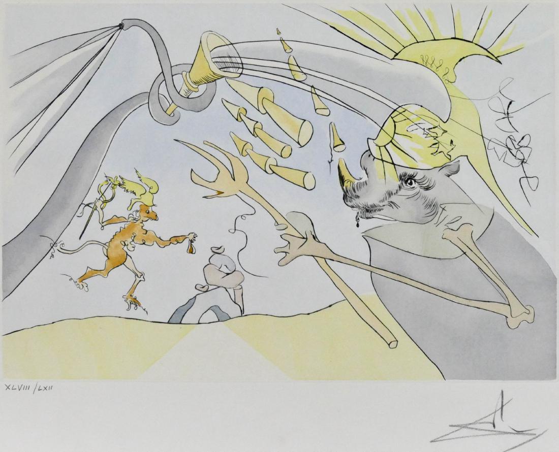 Salvador Dali ''The Elephant and Jupiter's Monkey'' (1 of 2)