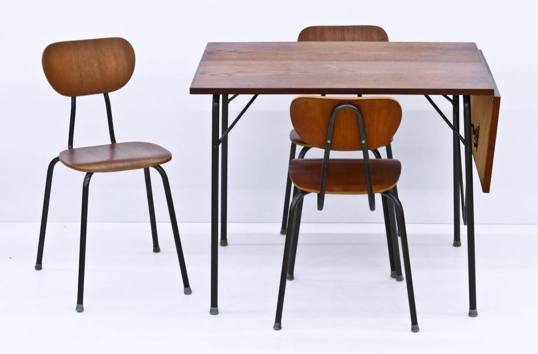 4pc Duba Denmark Teak Chair & Table Set. Includes three (1 of 3)