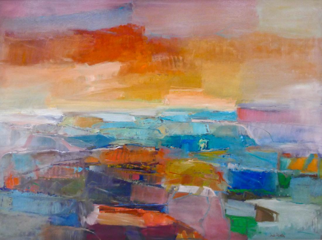 Dennis Phillips (b.1938 Utah) ''Canyon Lands'' 1998 Oil (1 of 4)