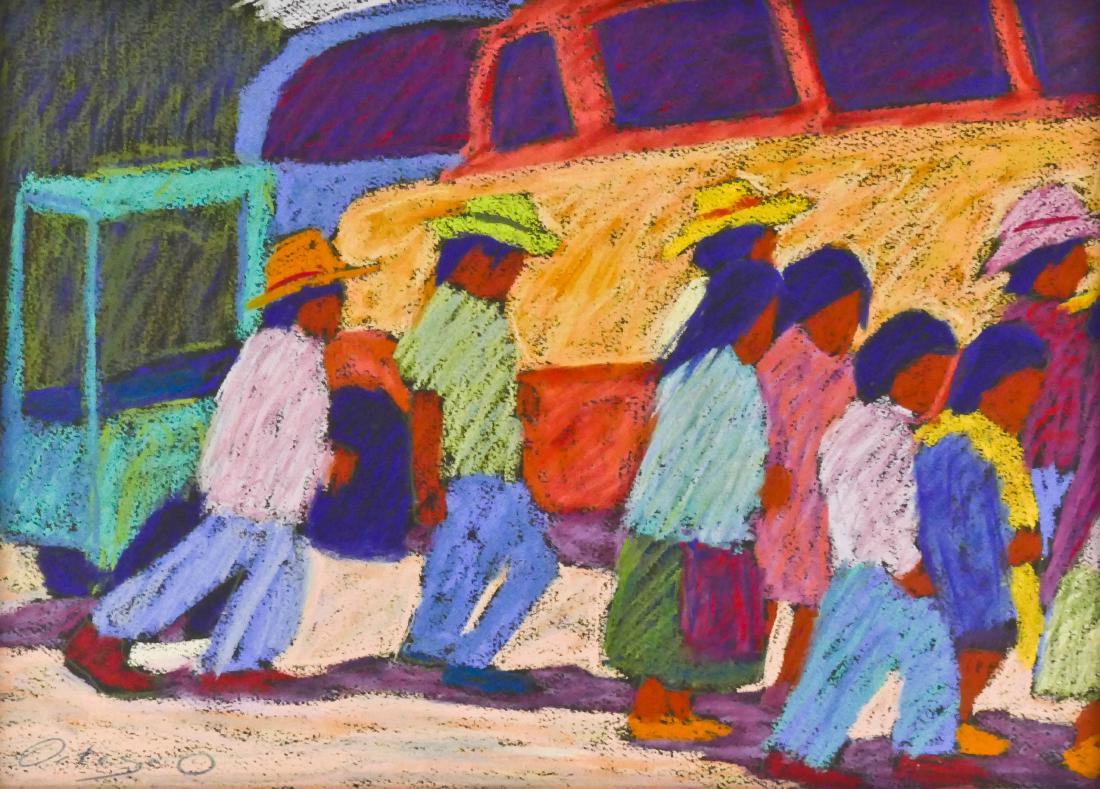 Tony Ortega (b.1958 American) ''Las Personas van al (1 of 3)