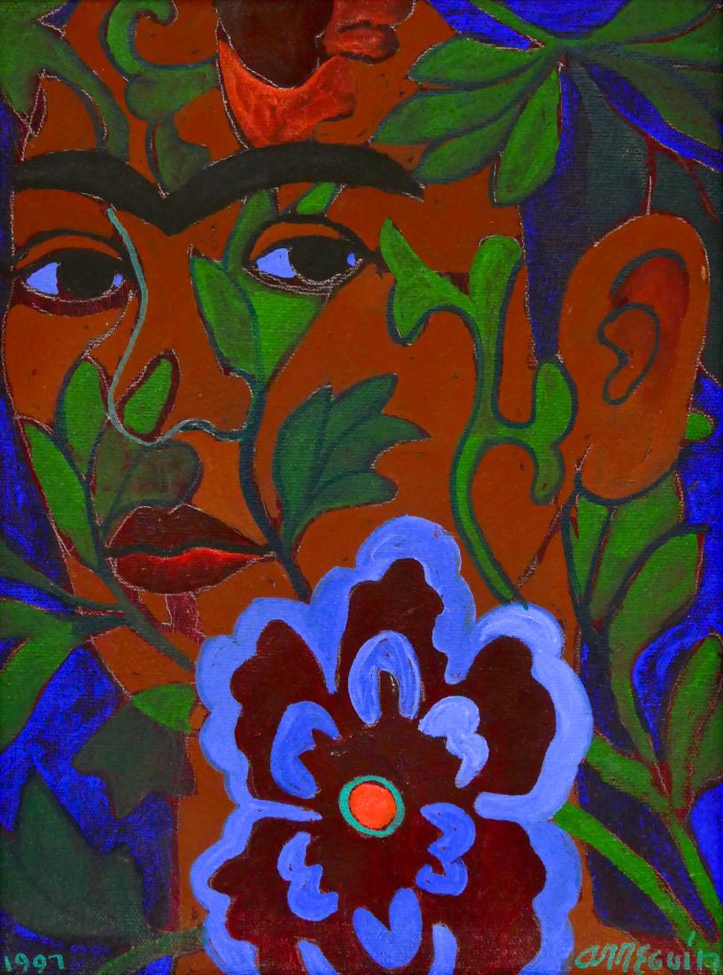 Alfredo Arreguin (b.1935 American) ''Frida'' 1997 Oil