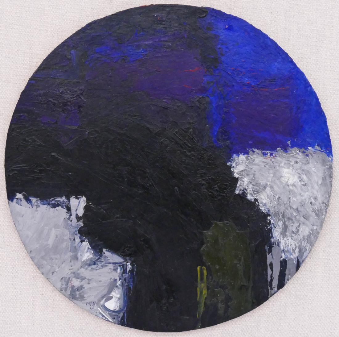 Frank Okada (1931-2000 Washington) ''Circle #51'' 1966 (1 of 3)