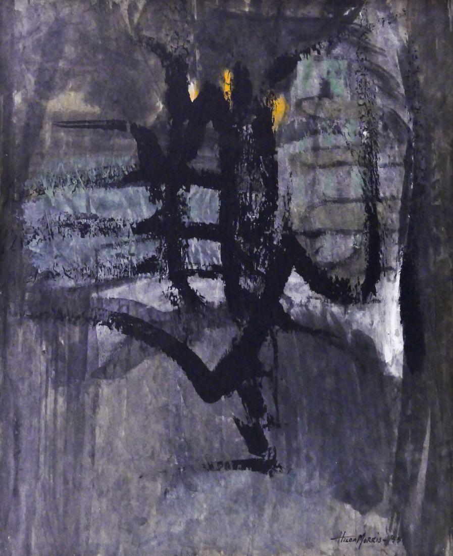 Hilda Morris (1911-1991 Oregon) Owl on Branch 1955 (1 of 2)