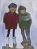 William Cumming (1917-2010 Washington) ''Two Kids''