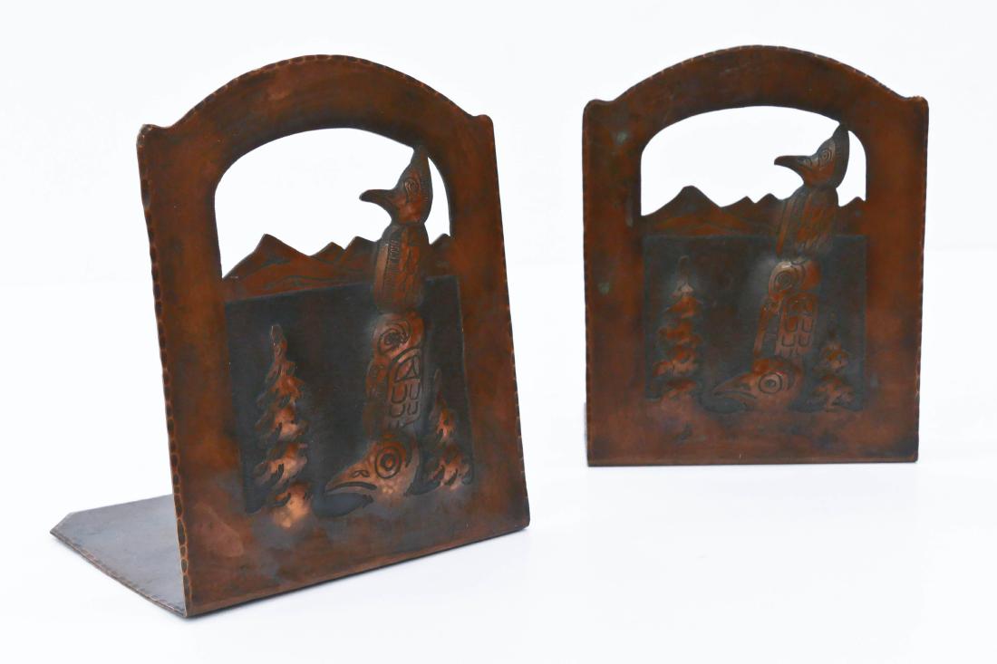 Albert Berry (1878-1949 Alaska) Pair of Totem Pole (1 of 4)