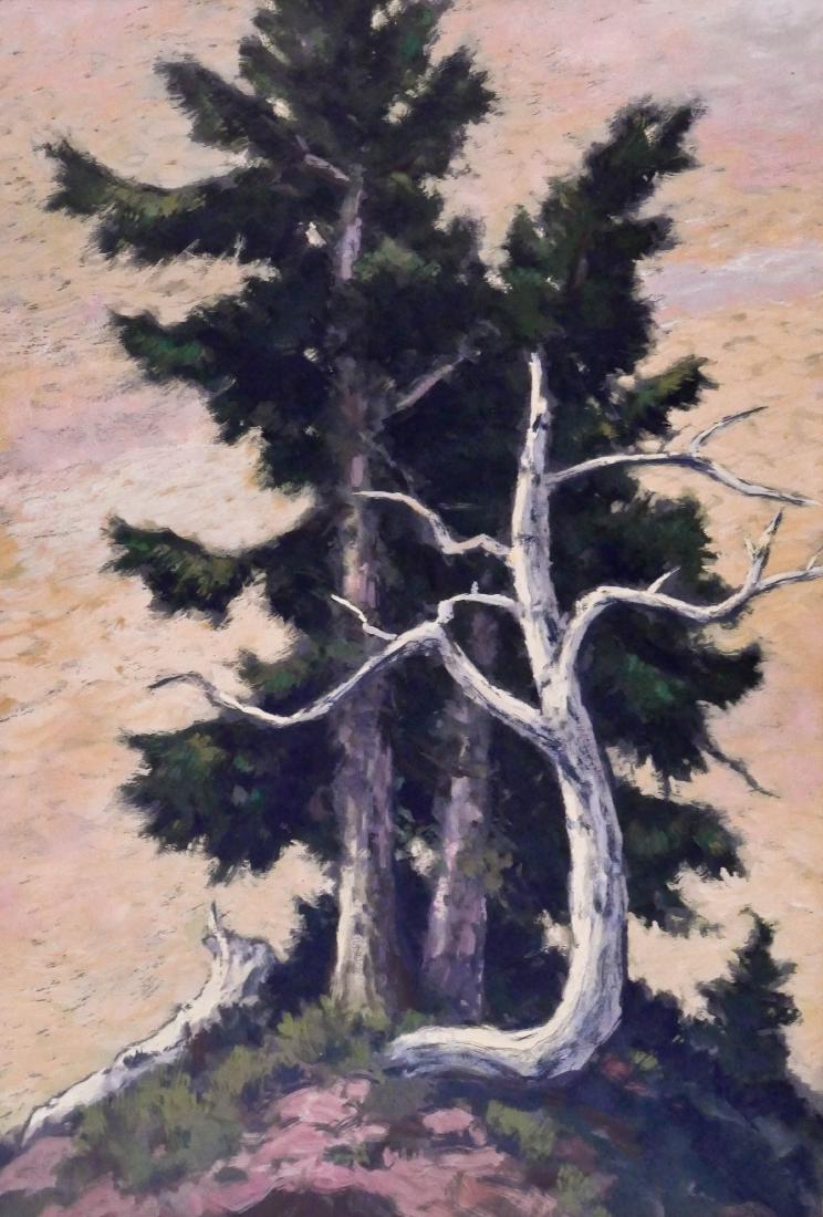 Ross Gill (1887-1969 Washington) ''Mountain Hemlocks'' (1 of 2)