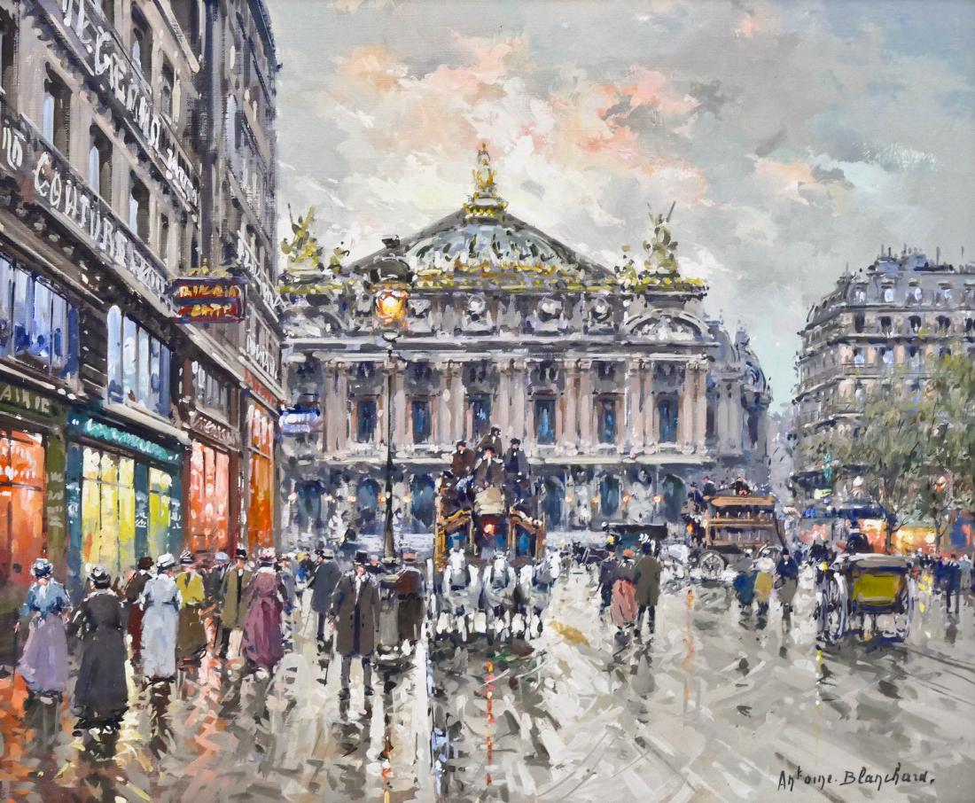 Antoine Blanchard (1910-1988 French) ''L'Opera, Paris'' (1 of 4)