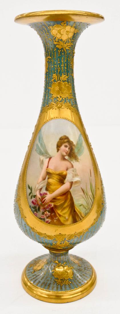 Royal Vienna Artist Signed Cabinet Vase 8.25''x3''. (1 of 4)