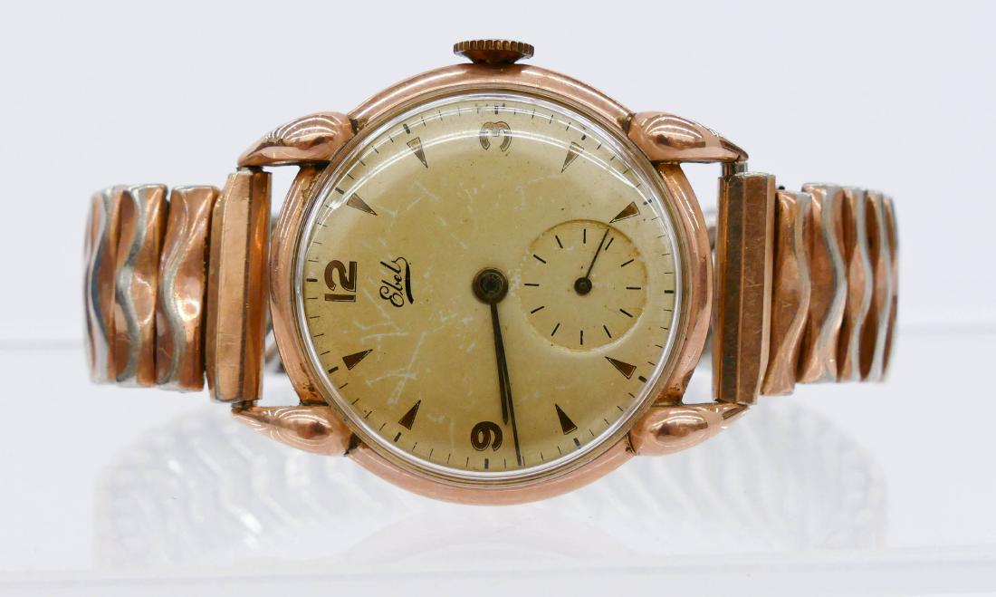 Antique Men's Ebel 14k Cased Wrist Watch. Swiss 17 (1 of 2)