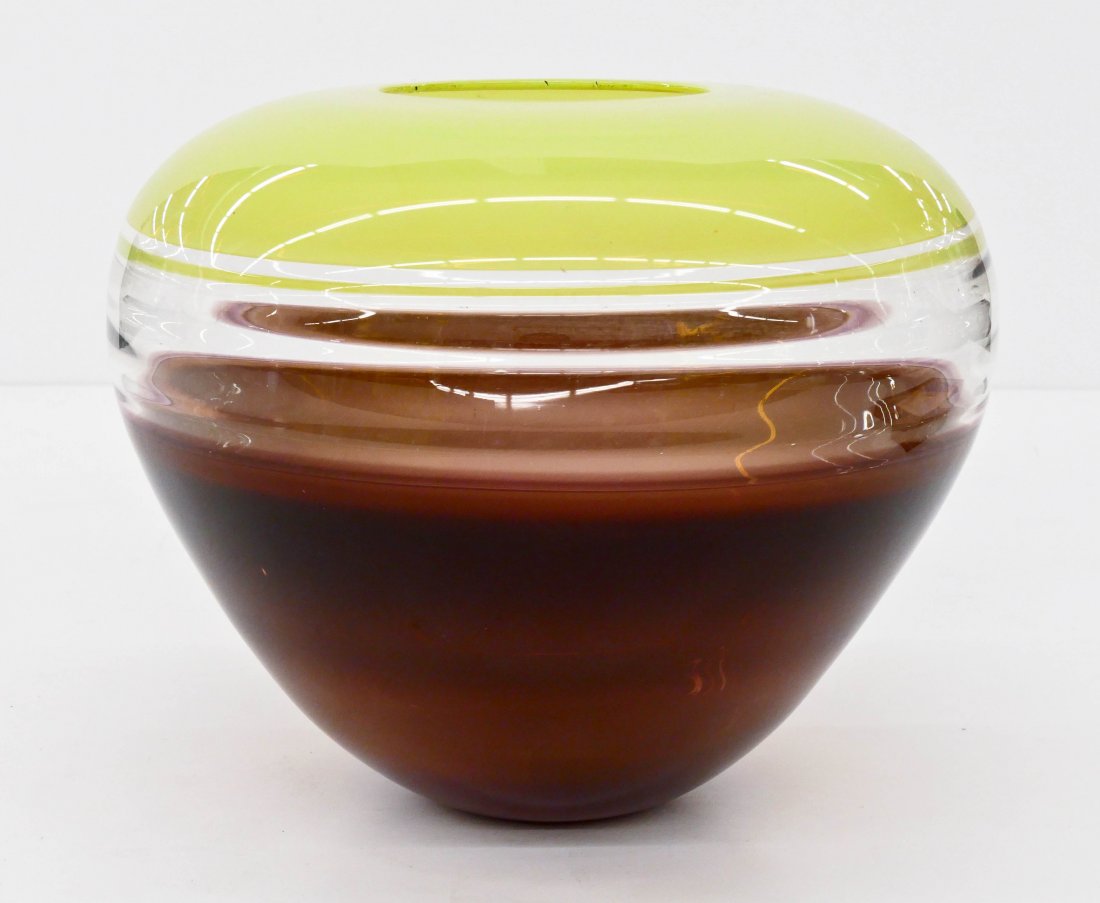 Sonja Blomdahl (b.1952 Washington) Incalmo Vase 1984 Bl (1 of 4)