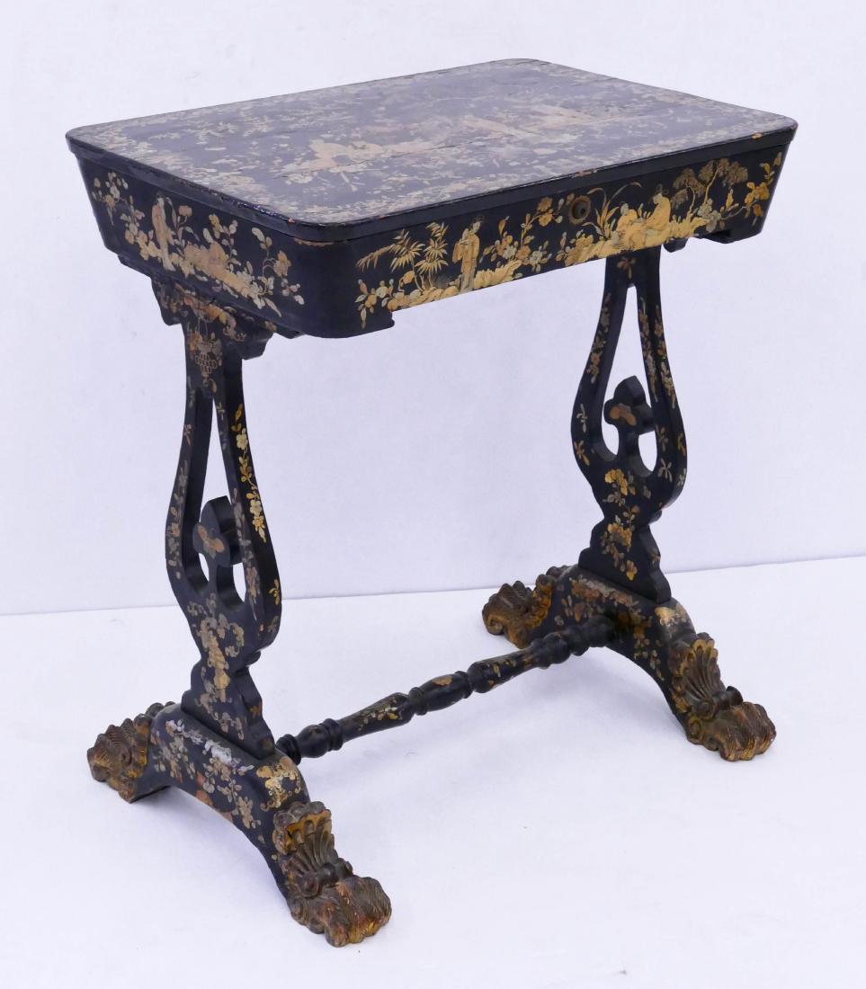 Chinese Export Sewing Table 28''x24.5''x17.5''. Black (1 of 4)