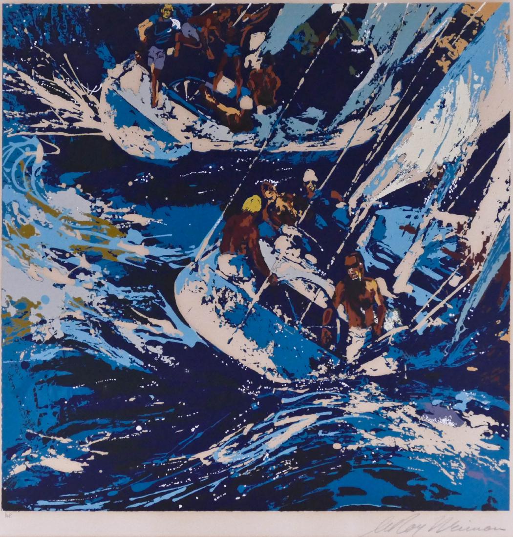 LeRoy Neiman (1921-2012 American) ''Two Twelves'' 1973 (1 of 2)