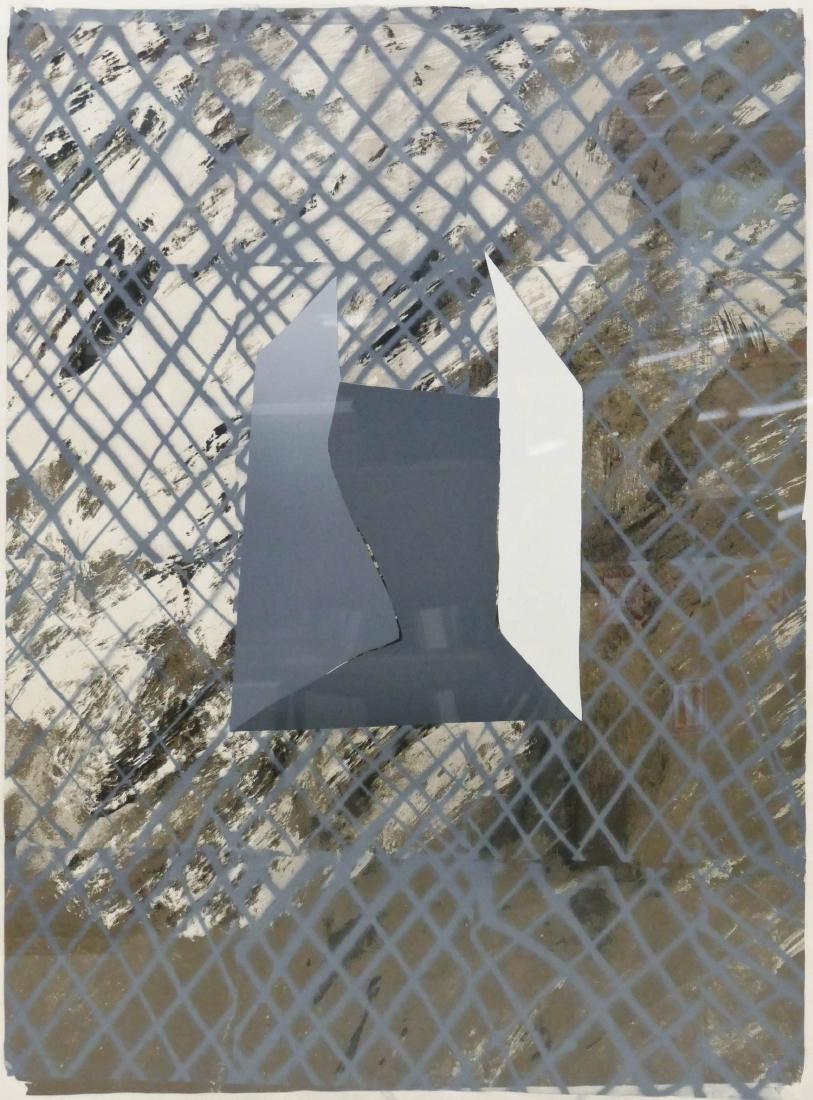 John Walker (b.1939 British) ''VI'' 1965-73 Abstract: John Walker (b.1939 British) ''VI'' 1965-73 Abstract Lithograph in Colors 61''x45.5'' Sight. Pencil signed and numbered 13 of 18 edition lower margin. Framed 62''x46.5''. Excellent condition with stro