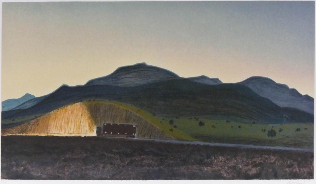 Peter Hurd (1904-1984 American) ''Trucking'' Lithograph (1 of 2)