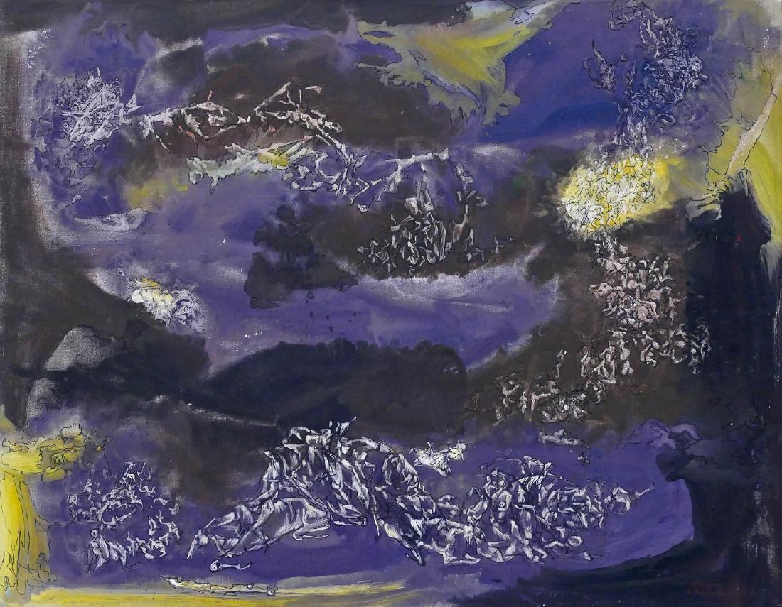 Kenneth Callahan (1905-1986 Washington) ''Requim'' 1953 (1 of 5)