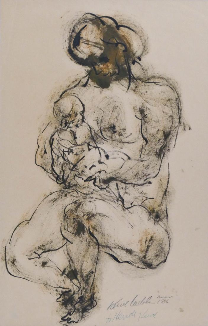Kenneth Callahan (1905-1986 Washington) Mother & Child (1 of 2)