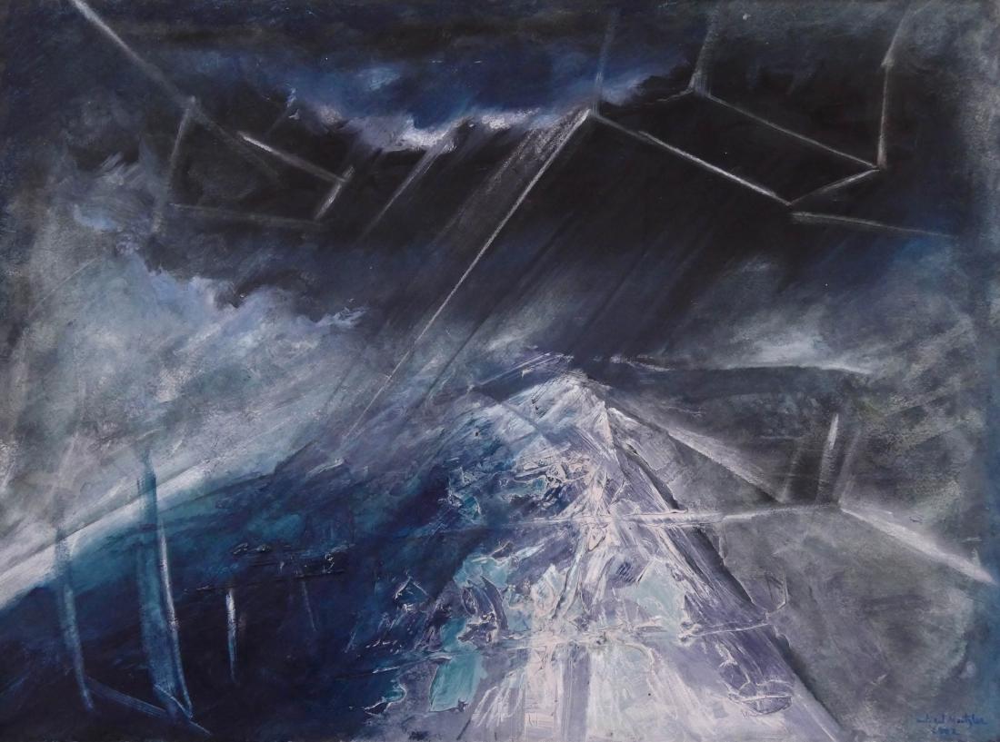 Neil Meitzler (1930-2009 Washington) ''Mountain Storm'' (1 of 3)