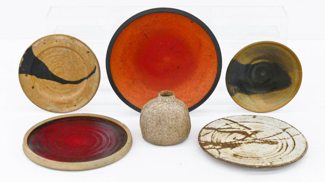 6pc American Studio Ceramics. Includes a Charles Count (1 of 1)