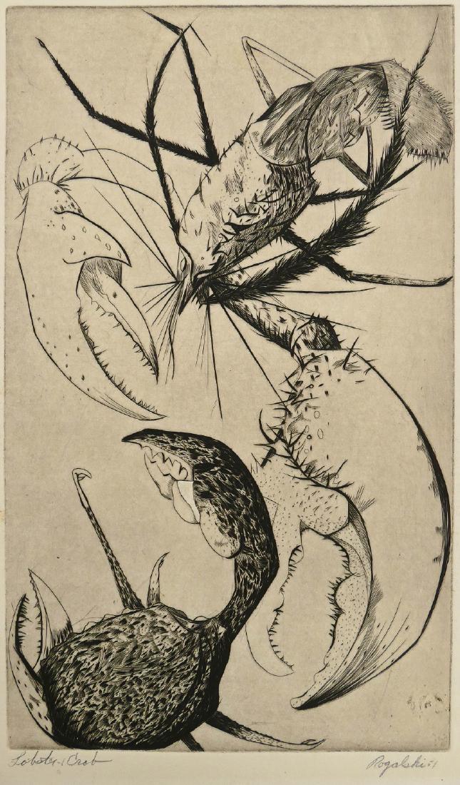 3pc Walter Rogalski (1923-1996 American) Abstract (1 of 2)