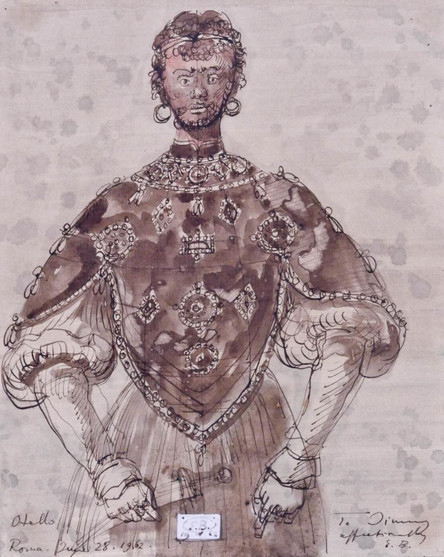 Eugene Berman (1899-1972 Italian) ''Otello, Roma'' 1962 (1 of 3)