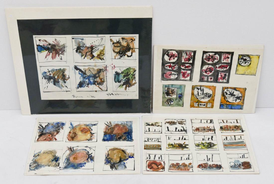 29pc Gosta Werner (1909-1989 Swedish) Abstract (1 of 6)