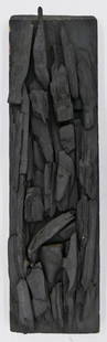 Richard Faralla (1916-1996 California) Early Driftwood: Richard Faralla (1916-1996 California) Early Driftwood Assemblage Painted Wood 41''x11''x3''. A constructivist sculpture of assembled driftwood. Unsigned. Some edge flaking to paint. Overall excellent