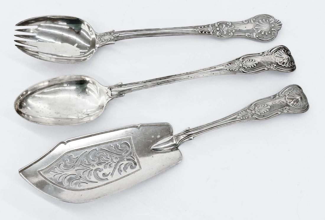 3pc Victorian Sterling Serving Pieces by George & Mary (1 of 3)