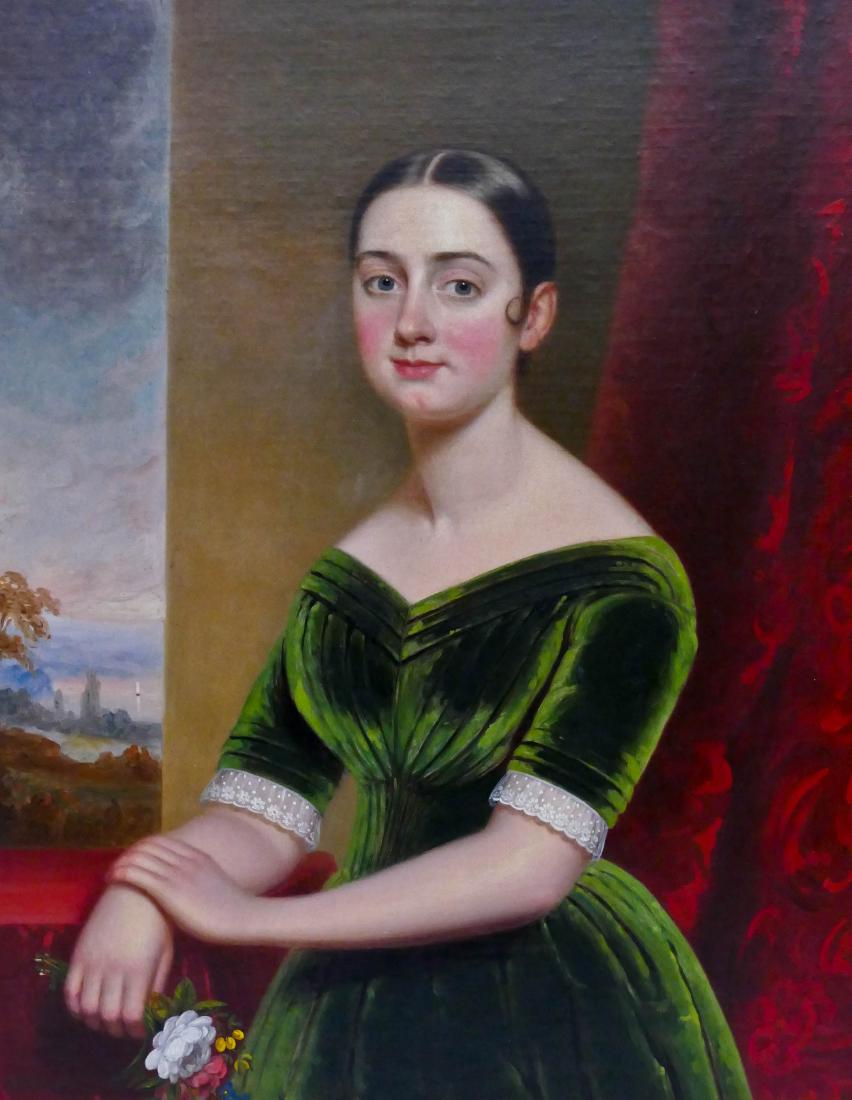 Frederick Spencer (1806-1875 New York) Female Portrait (1 of 5)