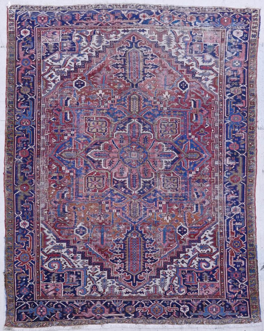 Semi Antique Persian Heriz Oriental Rug. Light colored (1 of 3)