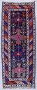 Semi Antique Caucasian Oriental Runner Rug 3'x8'. Four