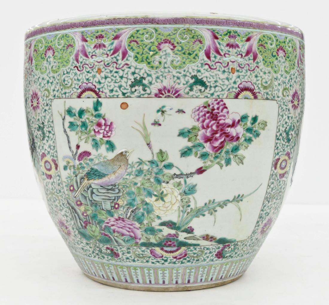 Impressive Chinese Famille Rose Planter 13.5''x15.5''. (1 of 10)