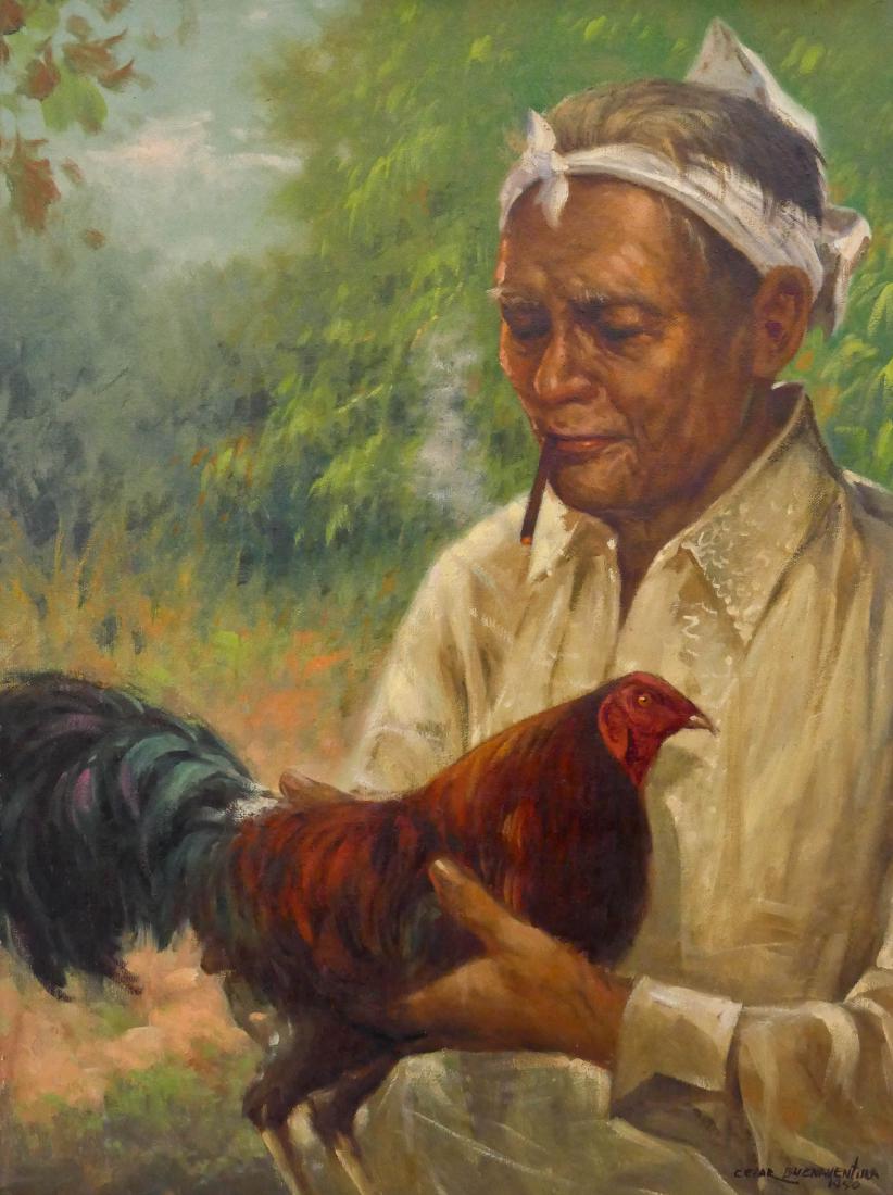 Cesar Buenaventura (1919-1983 Filipino) Untitled Man (1 of 2)