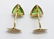Pair Men's 16ctw Peridot Gold Cufflinks .5'' Diameter - 4