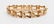 18k Rose Gold Hollow Link Bracelet 7.5''x.5''. Marked