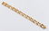 18k Rose Gold Hollow Link Bracelet 7.5''x.5''. Marked - 2