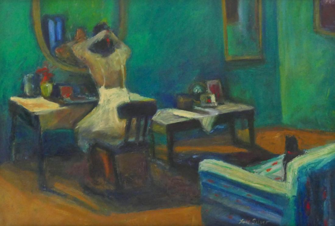 Lois Silver (b.1950 Washington) Untitled Woman at (1 of 2)