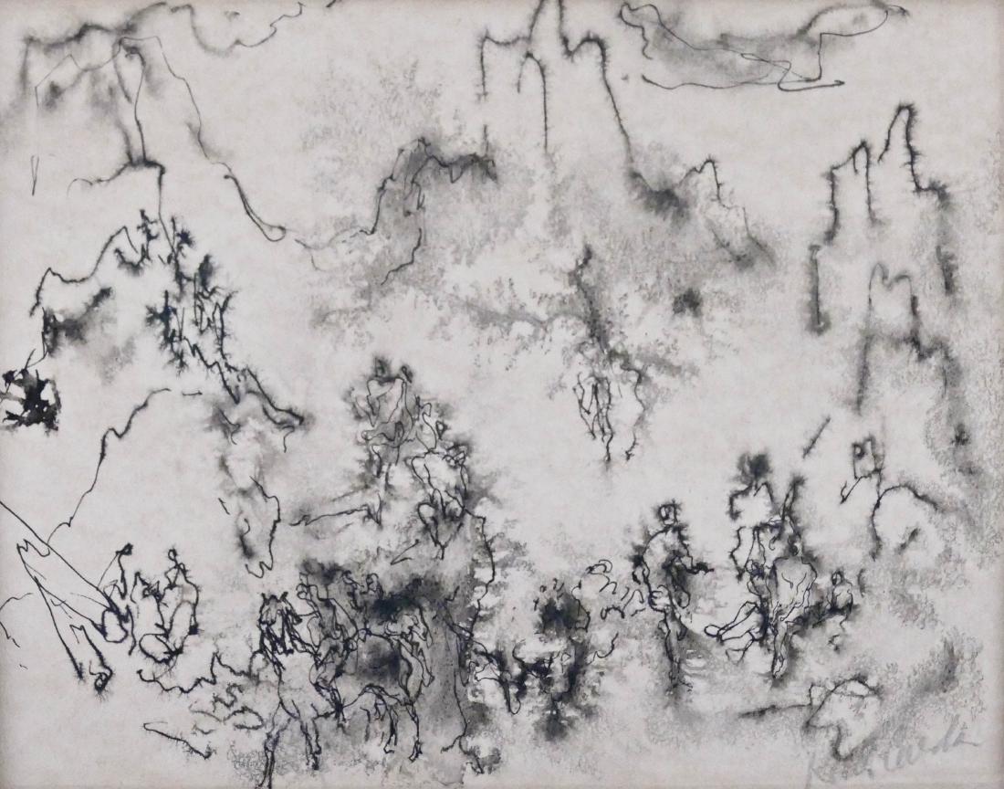 Kenneth Callahan (1905-1986 Washington) Landscape with (1 of 2)